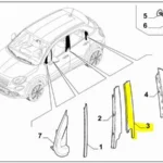 Sol Arka Kapı Ön Kaplaması Fiat 500X 51940155