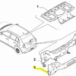Arka Panel Kaplaması Fiat 600 52212159