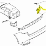 Arka Tampon Braketi Sağ (Büyük) Fiat 600 52239173