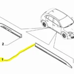 Sağ Ön Kapı Bandı Fiat 600 735785438