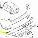 Arka Tampon Alt Kısmı Fiat 600 735793170