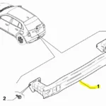 Arka Tampon Traversi Fiat 600 9850769180